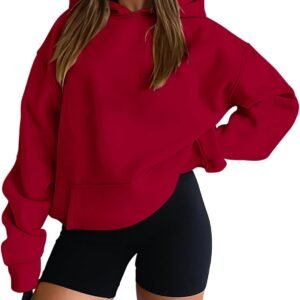 Kangaroo-Pocket Pullover Hoodie