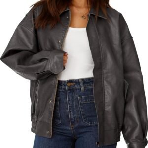 Faux Leather Biker Jacket