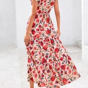Bohemian Floral A-Line Maxi Dress